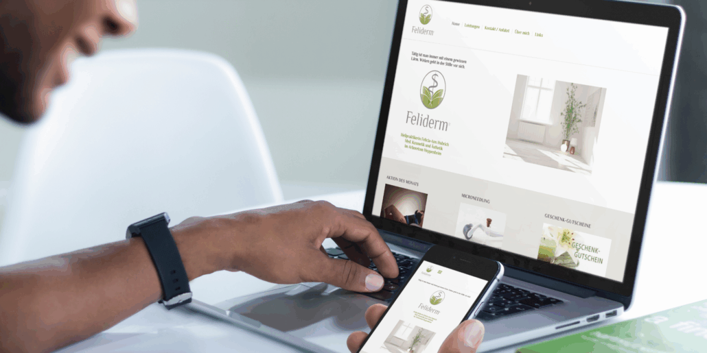 Beispiel Eins Redesign / Relaunch einer Website