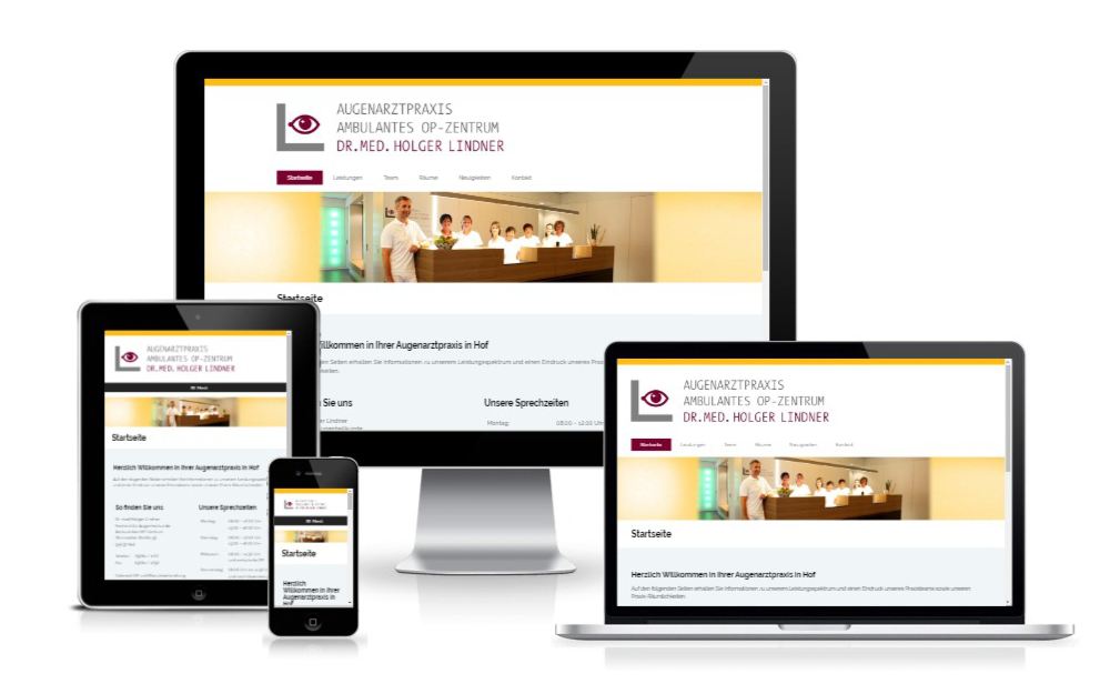 Beispiel Webdesign für Ärzte und Medizin-Berufe