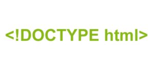 HTML5 Doctype Deklaration